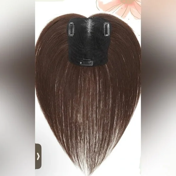 Brown natural human Hair Topper for Women 10 inch - Picture 2 of 2
